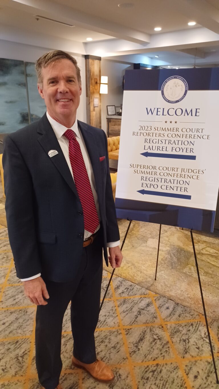 Tim O'Connell at NC Sup Court Judge conference